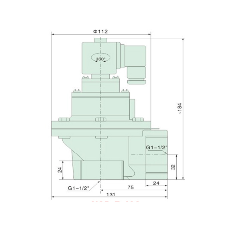 Van giũ bụi XQD-Z-40S khớp nối ren 2 Van giũ bụi XQD-Z-40S khớp nối ren